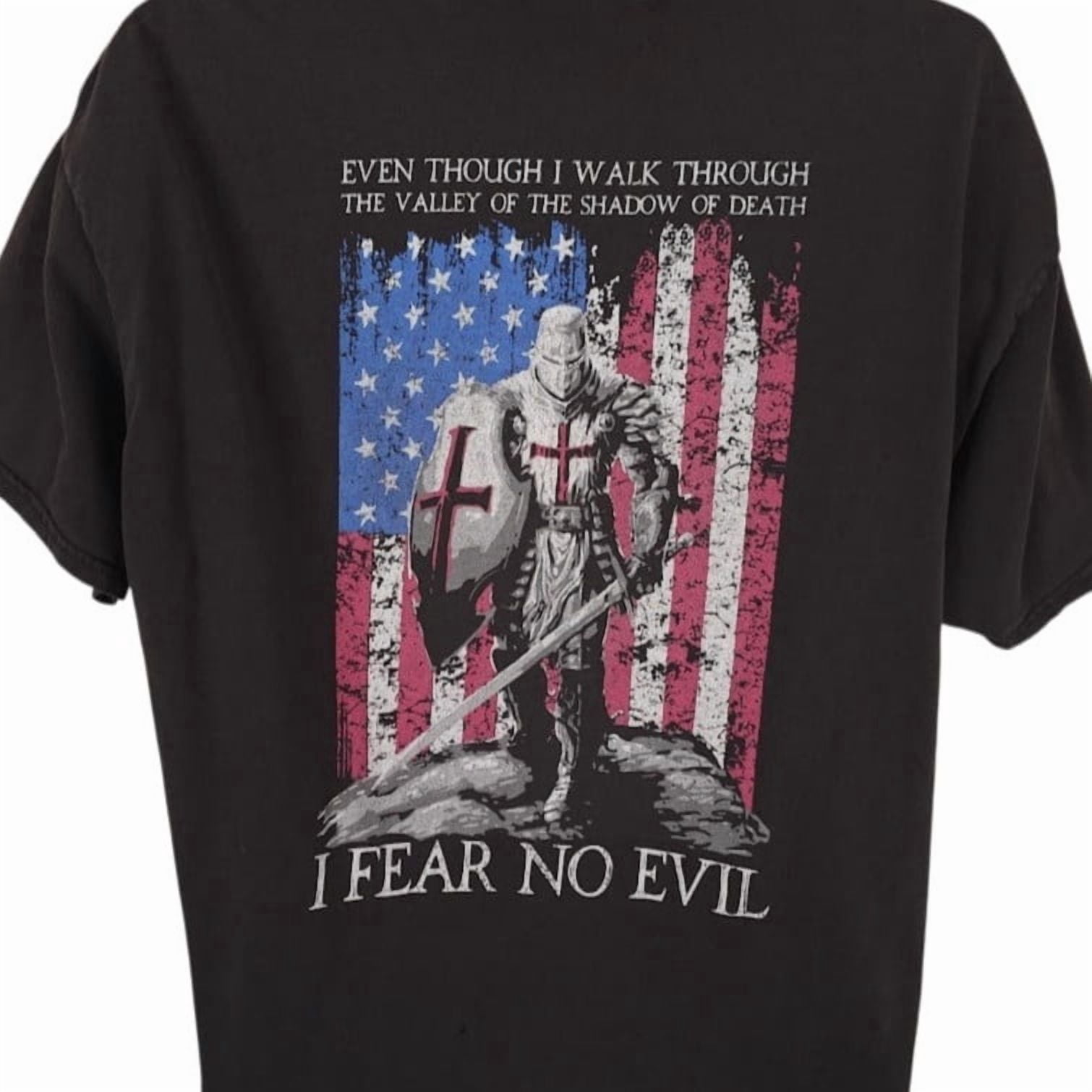 Templar Dc Templar Knight Black I Fear No Evil American Flag Trendy Design For ...