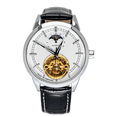 Templar Automatic Tourbillon Watch – 43mm Stainless Steel Men’s Luxury Leather Timepiece