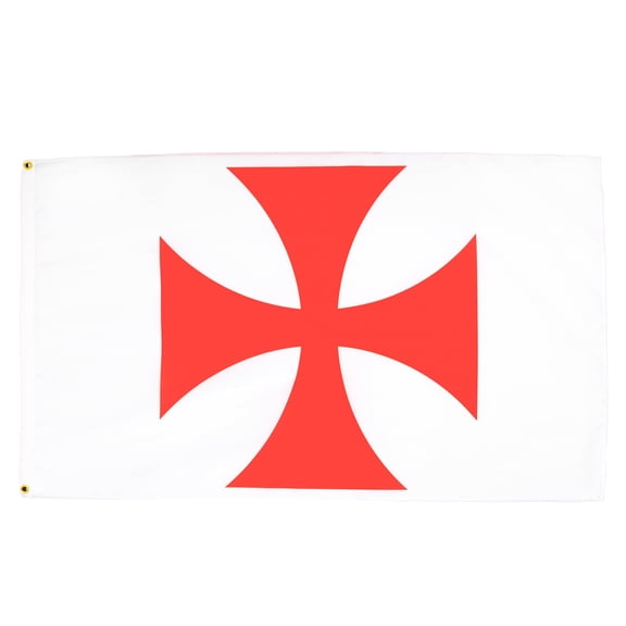 AZ FLAG Templar Order Flag 3x5 ft Catholic Banner 100D Polyester 2 Grommets