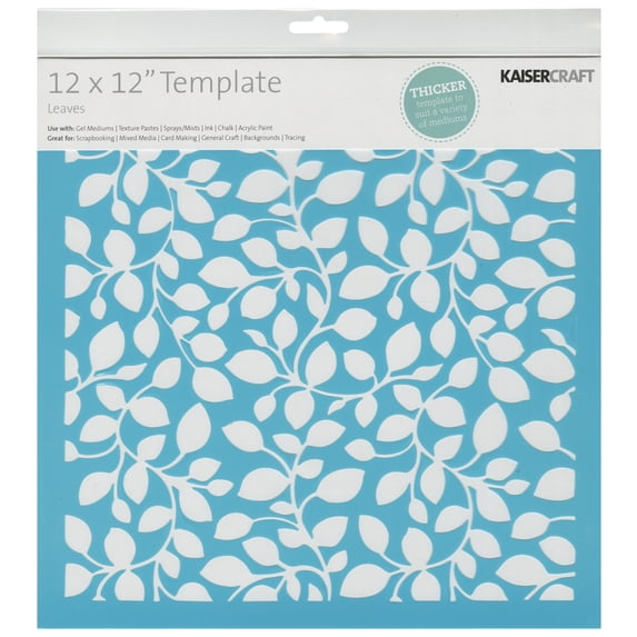 Template 12 Inch X 12 Inch-Leaves