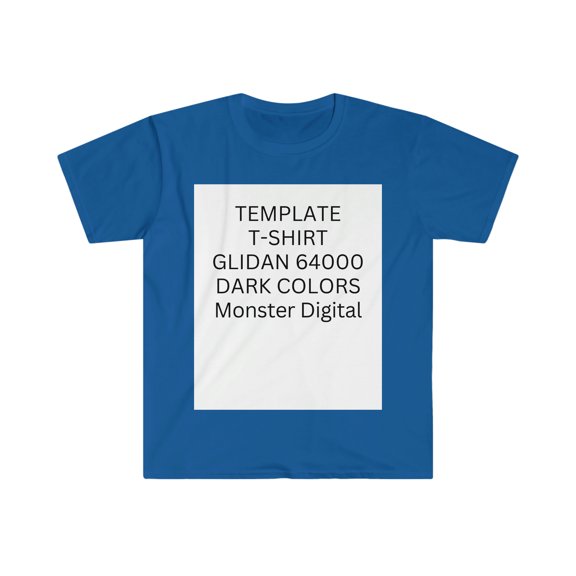 Template Gildan 6400  - Unisex Softstyle T-Shirt