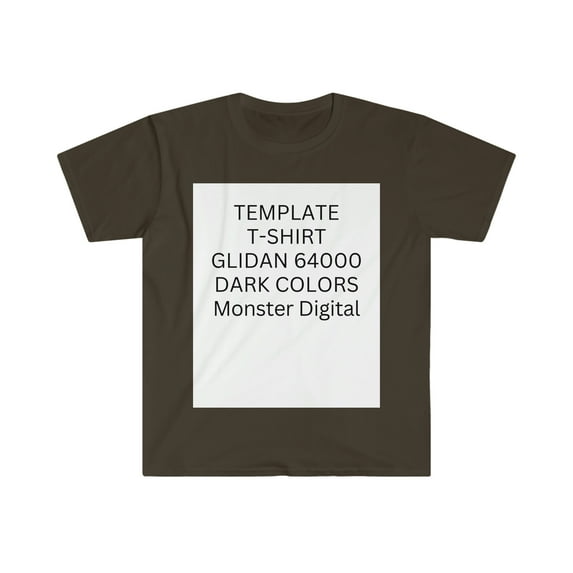 Template Gildan 6400 - Unisex Softstyle T-Shirt