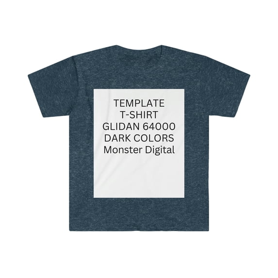 Template Gildan 6400 - Unisex Softstyle T-Shirt