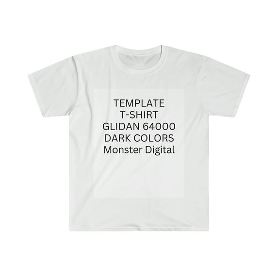 Template Gildan 6400 - Unisex Softstyle T-Shirt