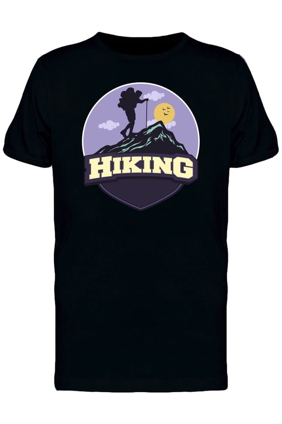 Template Hiking  For Your Logo, Emblem And  T-Shirt Men -Image by Shutterst, Male 3X-Large