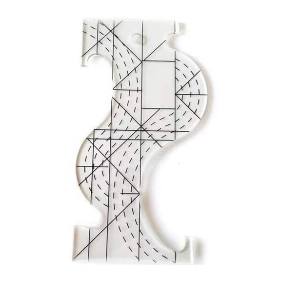 Template Quilting Tool Plastic Ruler Processing Sewing Ruler Acrylic Patchwork Multi-Purpose Tailor Ruler
