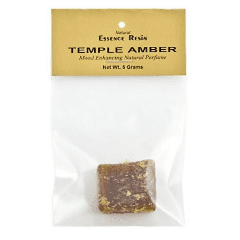 Temple Blend Amber Resin, For Burning Or Solid Perfume, 5 Grams