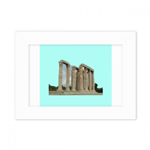 Temple Building Antiquity Photo Mount Frame Picture Art Painting Desktop 5x7 inch