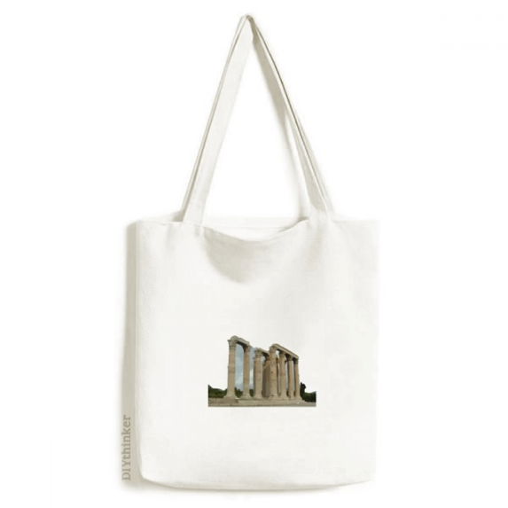 Temple Building Antiquity Tote Canvas Bag Shopping Satchel Casual Handbag