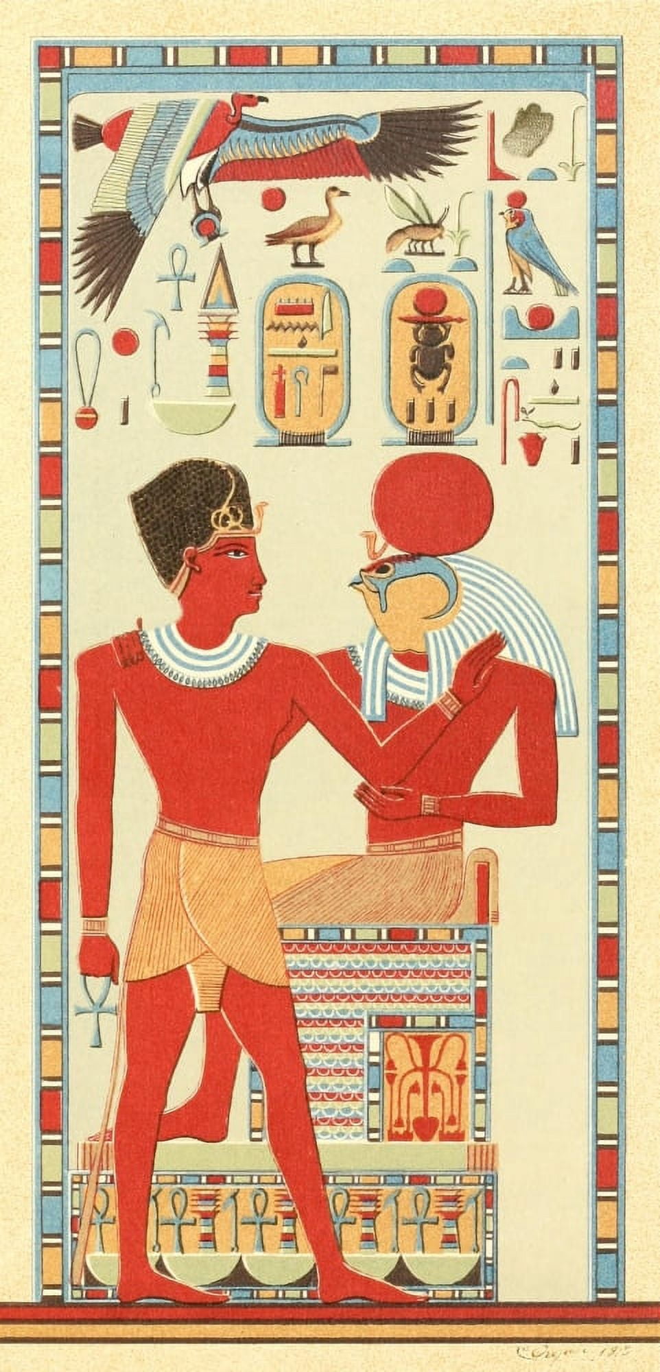 Temple DAmada 1926 Antichambre section de droite paroi est Canvas Art - Unknown (24 x 36)