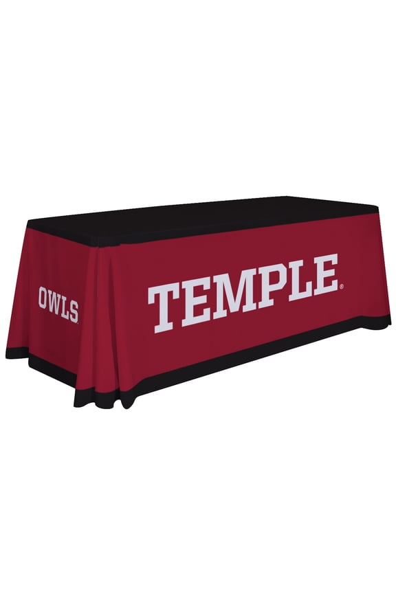 Temple Owls Team Logo 6' Table Throw