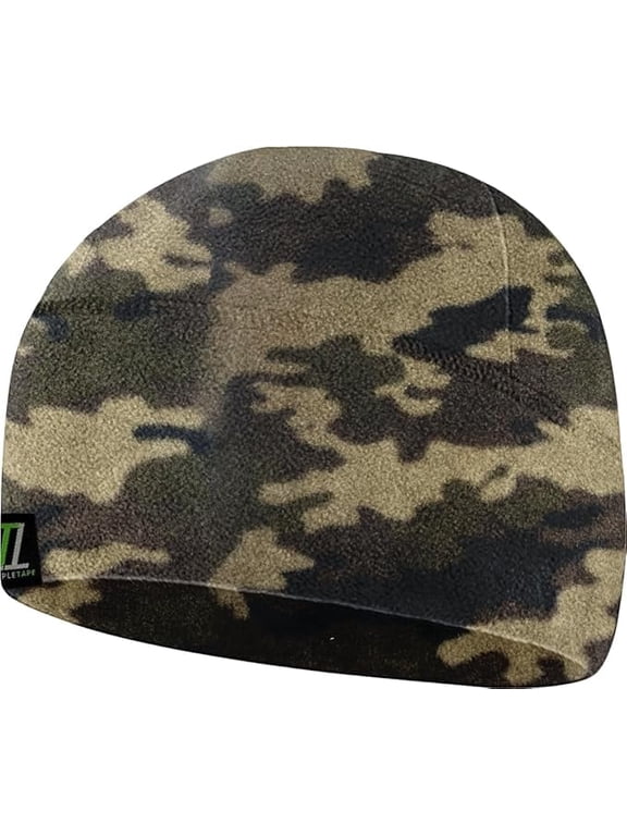 Winter Fleece Watch Cap Beanie – Skull Cap Fleece Hat - Mens & Women - One Size - Camo