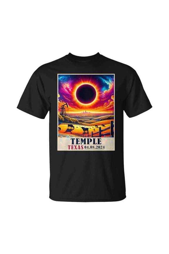 Temple Texas Total Solar Eclipse 2024 Totatily TShirt