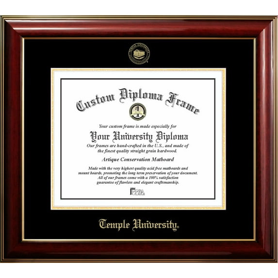 Temple University Classic Diploma Frame