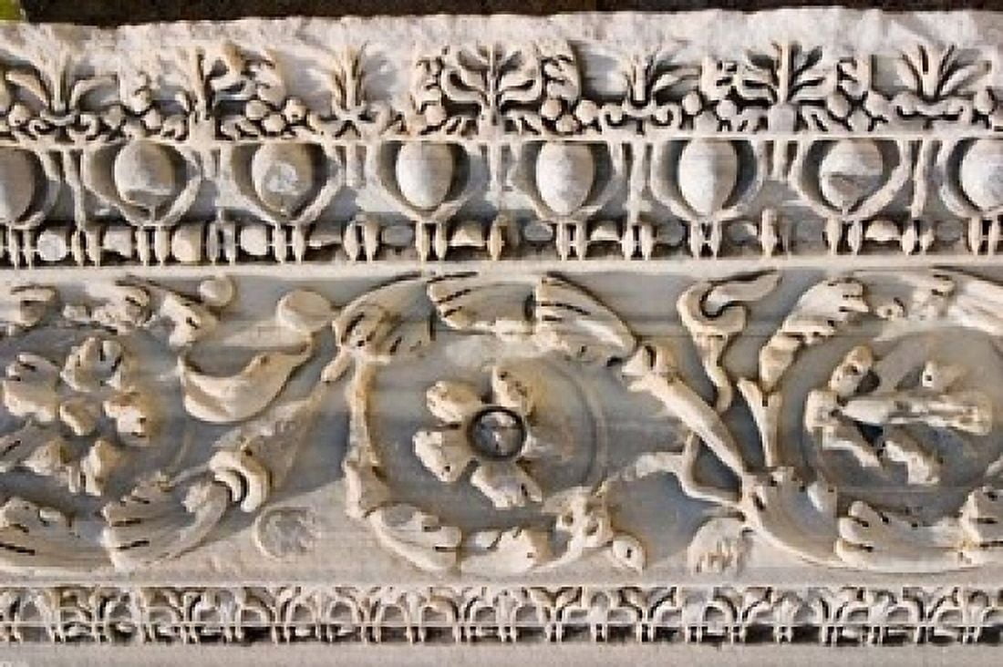 Temple of Dionysus Acropolis of Pergamon Turkey Canvas Art - Ali Kabas DanitaDelimont (36 x 24)