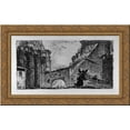 thumbnail image 1 of Temple of Janus 24x17 Gold Ornate Wood Framed Canvas Art by Piranesi, Giovanni Battista, 1 of 2