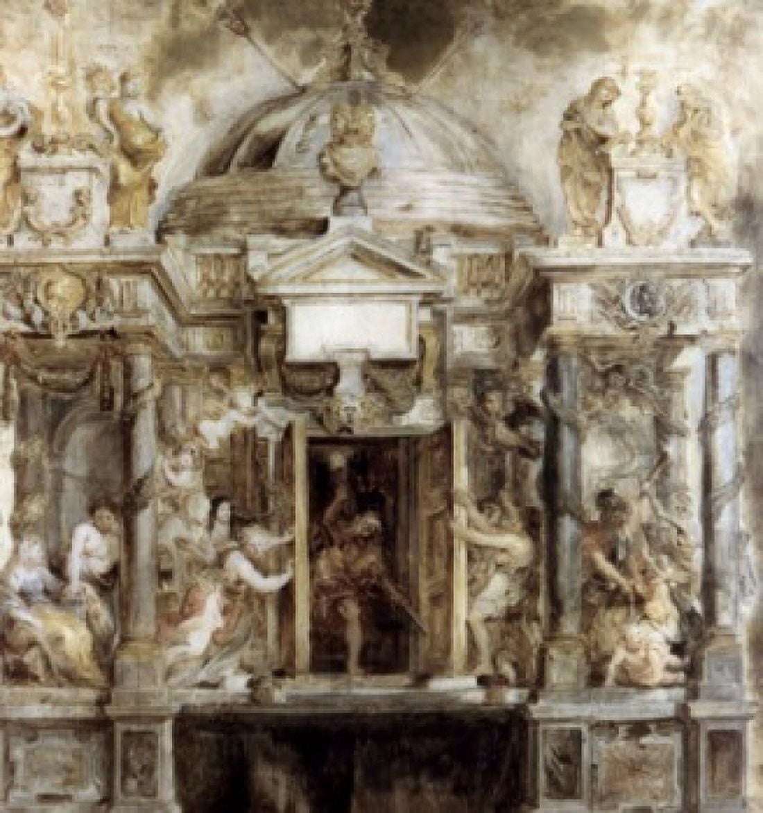 Temple of Janus study by Peter Paul Rubens 1634 1577-1640 Russia St Petersburg The Hermitage Canvas Art - Peter Paul Rubens (18 x 24)