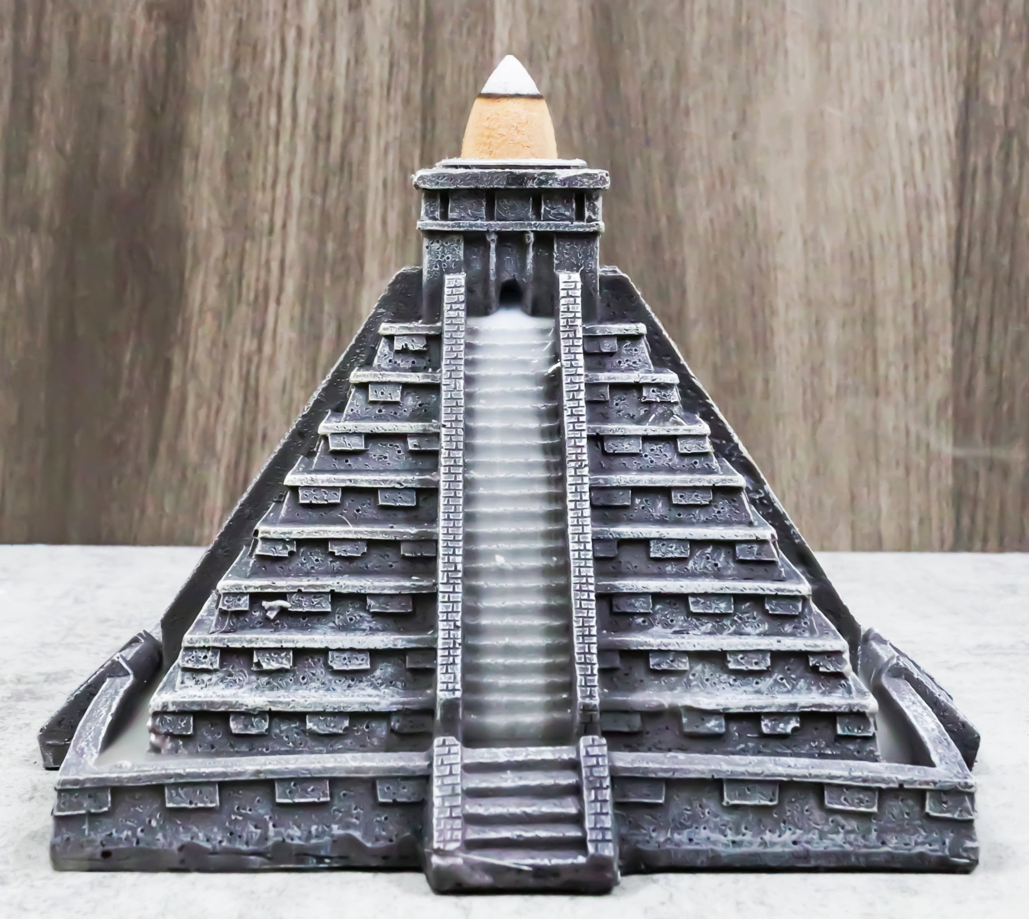 Temple of Kukulcan Mesoamerican Aztec Step Pyramid Backflow Incense