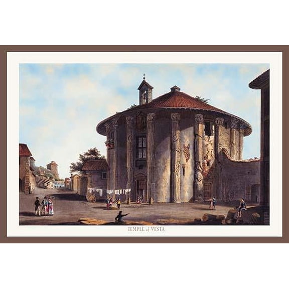 Temple of Vesta- Fine Art Canvas Print (20" x 30")