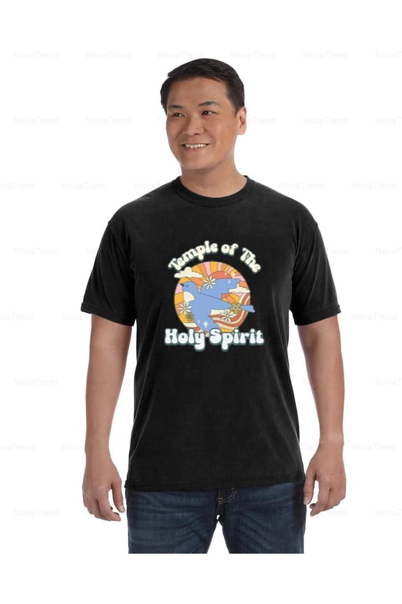 Temple of the Holy Spirit Comfort Color T-Shirt Faithful Spiritual Message, Unisex, up to size 4XL