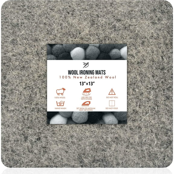 Templeton 100% New Zealand Wool Pressing Mats for Crafts, Quilting, and Ironing (13 x 13)