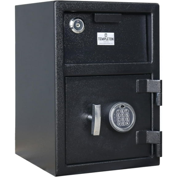Templeton Safes T862D Standard Depository Safe with Electronic Keypad Combination & Key Backup - Deluxe Edition