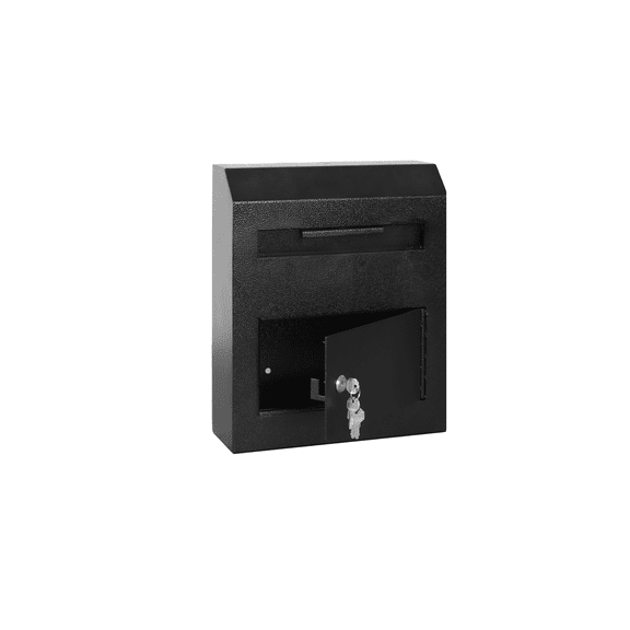 Templeton Wall Mounted Depository Mailbox Drop Safe and Suggestion Box, Keyed Lock