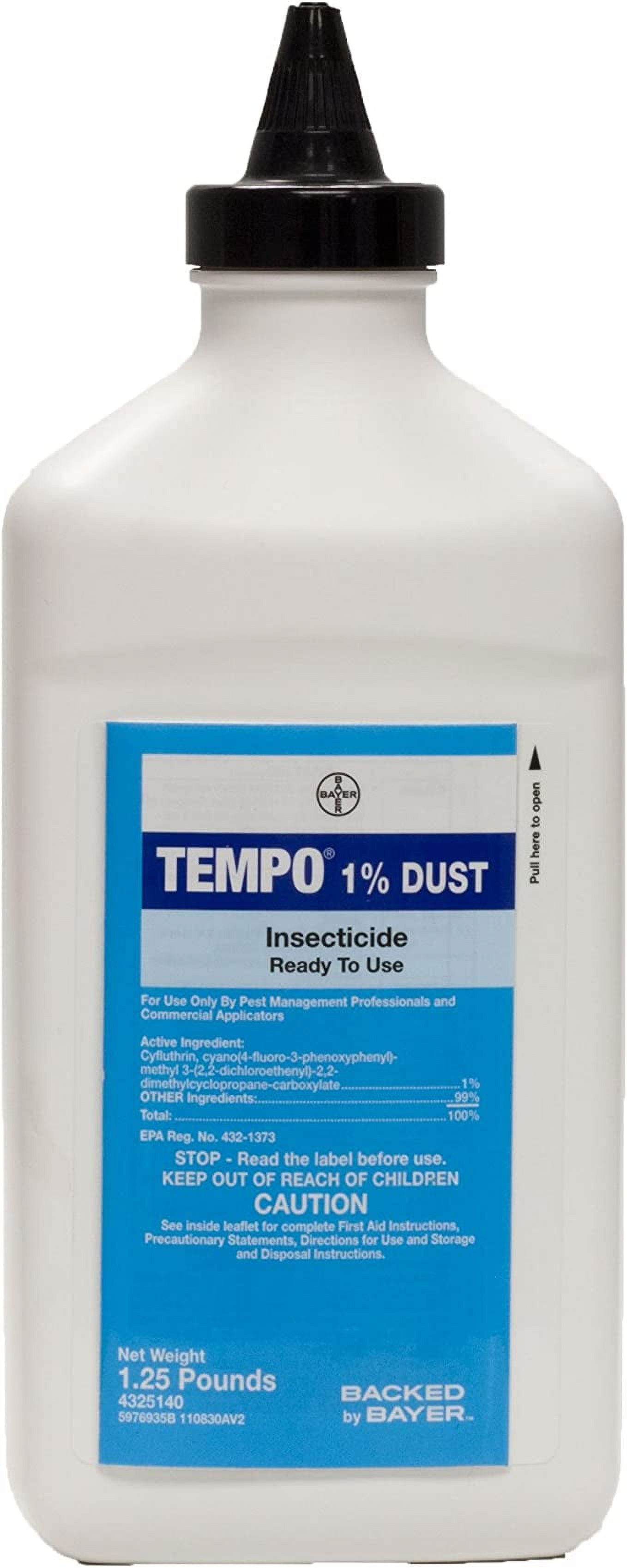 Tempo 1% Dust Insecticide - 1.25 lbs Bottle by Bayer - Walmart.com