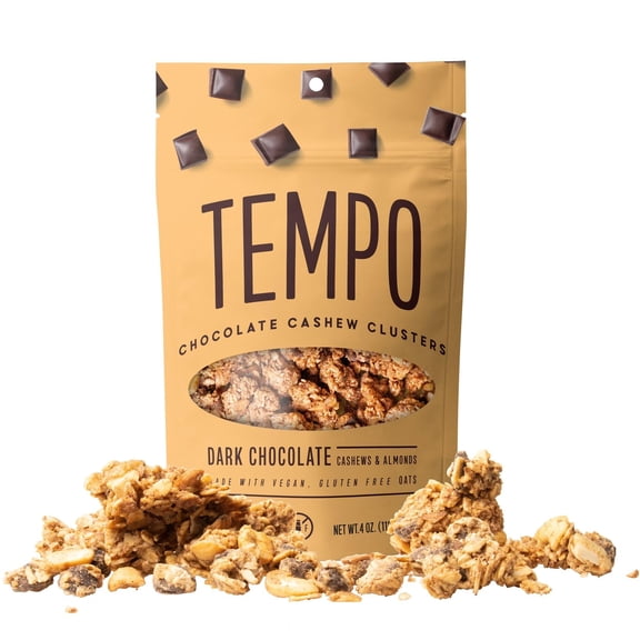 Tempo Granola Dark Chocolate Cashew Almond 11 oz (Pack of 6)