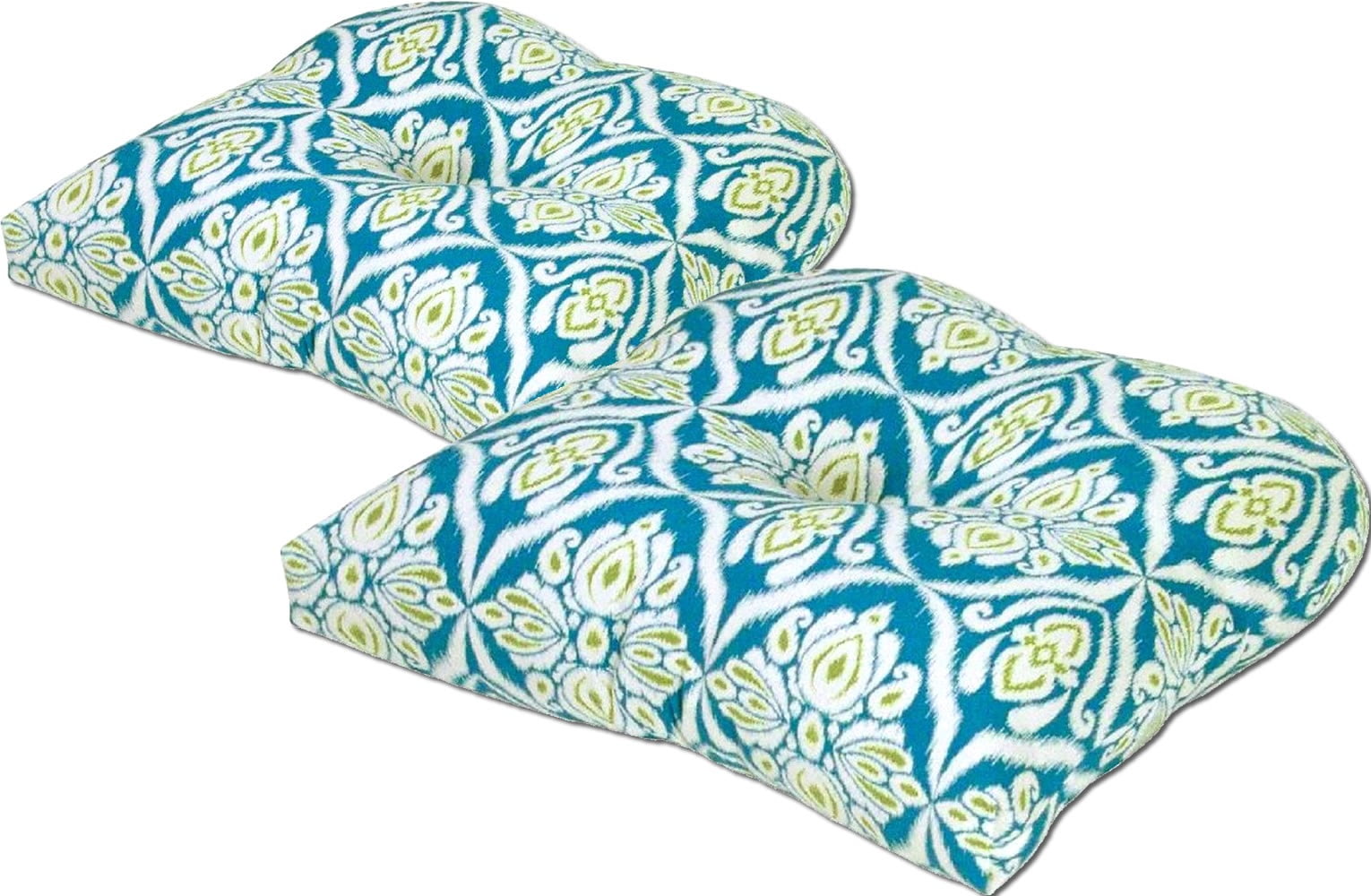 Peacock Blue U-Shaped Outdoor Chair Cushion Set