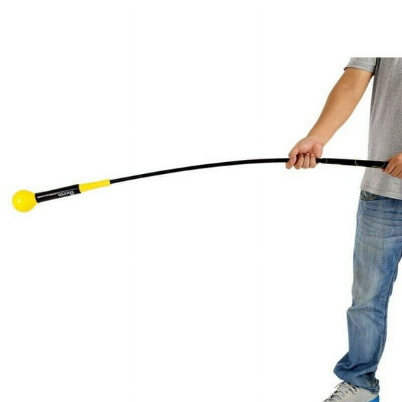 Tempo Trainer Golf Swing Training Aid -Indoor Outdoor Practice Stick Whip