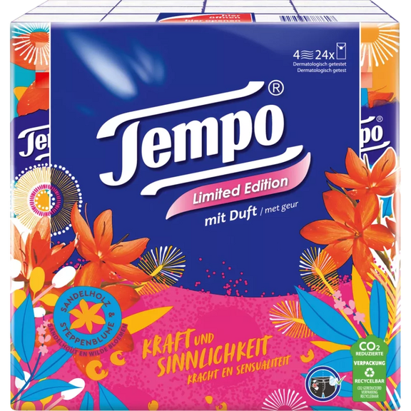 Tempo pocket tissues Lightly Scented -Limited- 1 pc/ 24 packs -