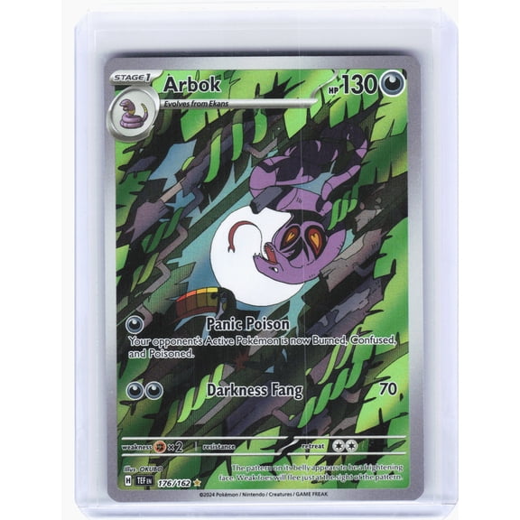 Temporal Forces Arbok Holo Illustration Rare #176