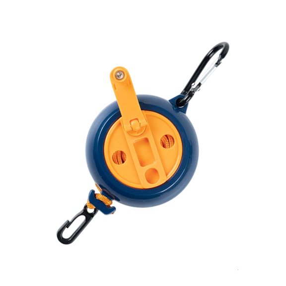 Temporary Drying Line Round Winding Reel, Portable Quick-Setup Design for Hotel Stays, Camp Laundry, Small Apartments