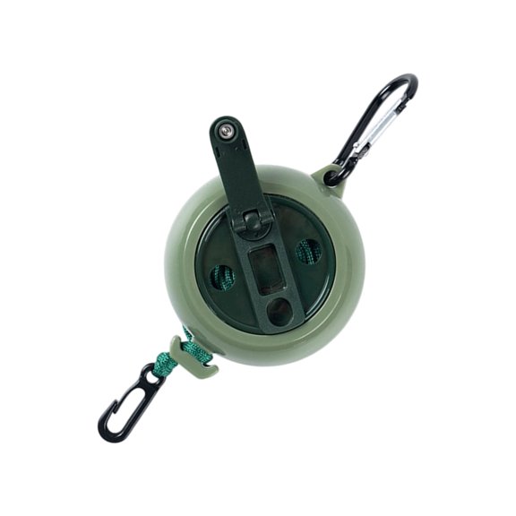 Temporary Drying Line Round Winding Reel, Portable Quick-Setup Design for Hotel Stays, Camp Laundry, Small Apartments