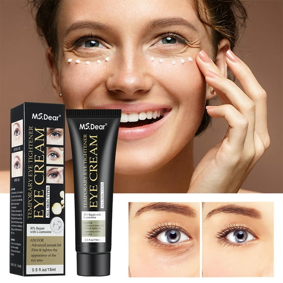 Temporary Eye Tightener Eye Cream, Instant Reduces Under-Eye Bags, Dark Circles & Puffiness, Anti Aging Fine Lines, Firm That Delicate Skin Under Your Eyes 0.5 oz