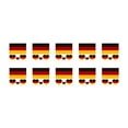 thumbnail image 1 of Temporary Facial Stickers For The 2024 European Championship 10 Detachable Football Flags For Men Children And Women (Germany), 1 of 4