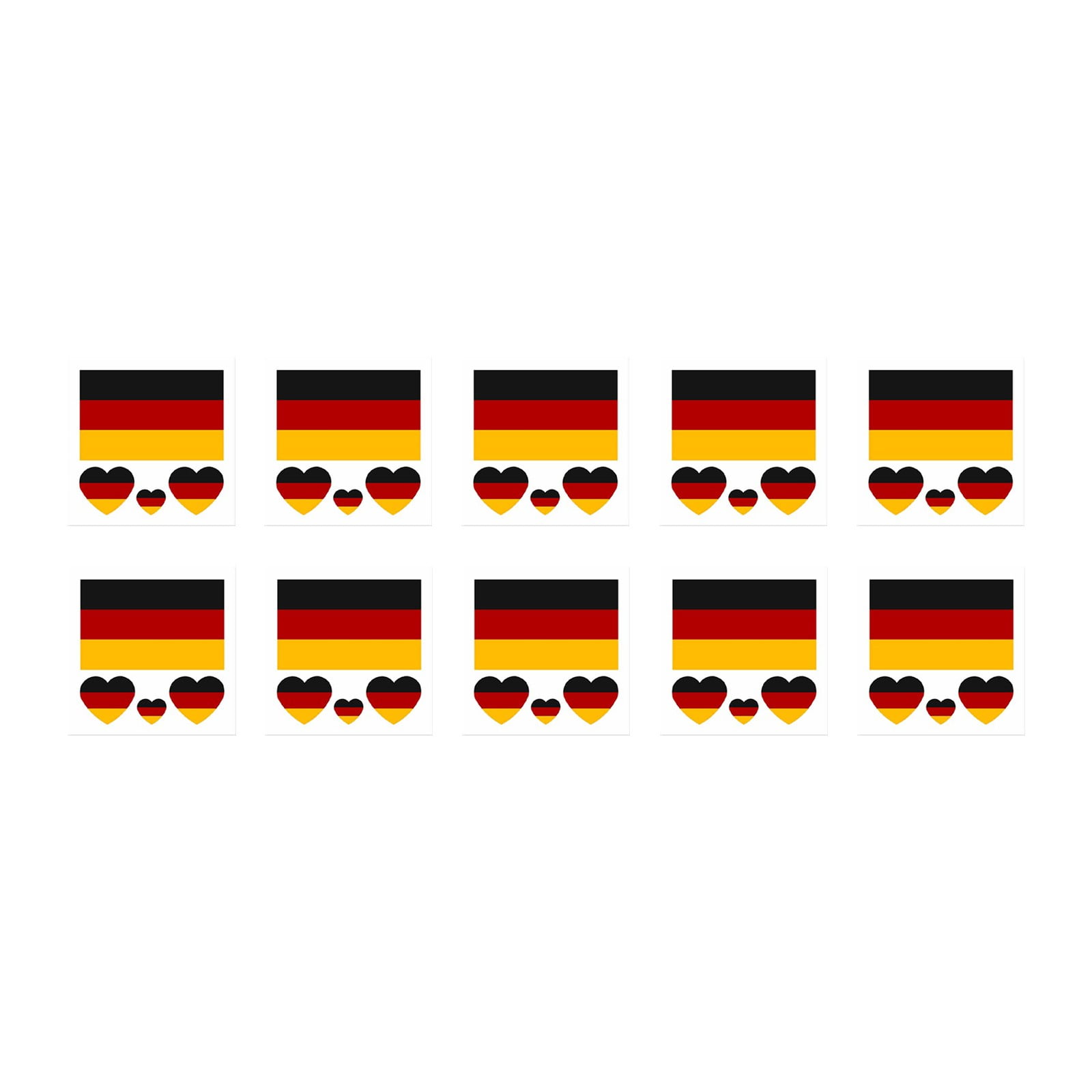 Temporary Facial Stickers For The 2024 European Championship 10