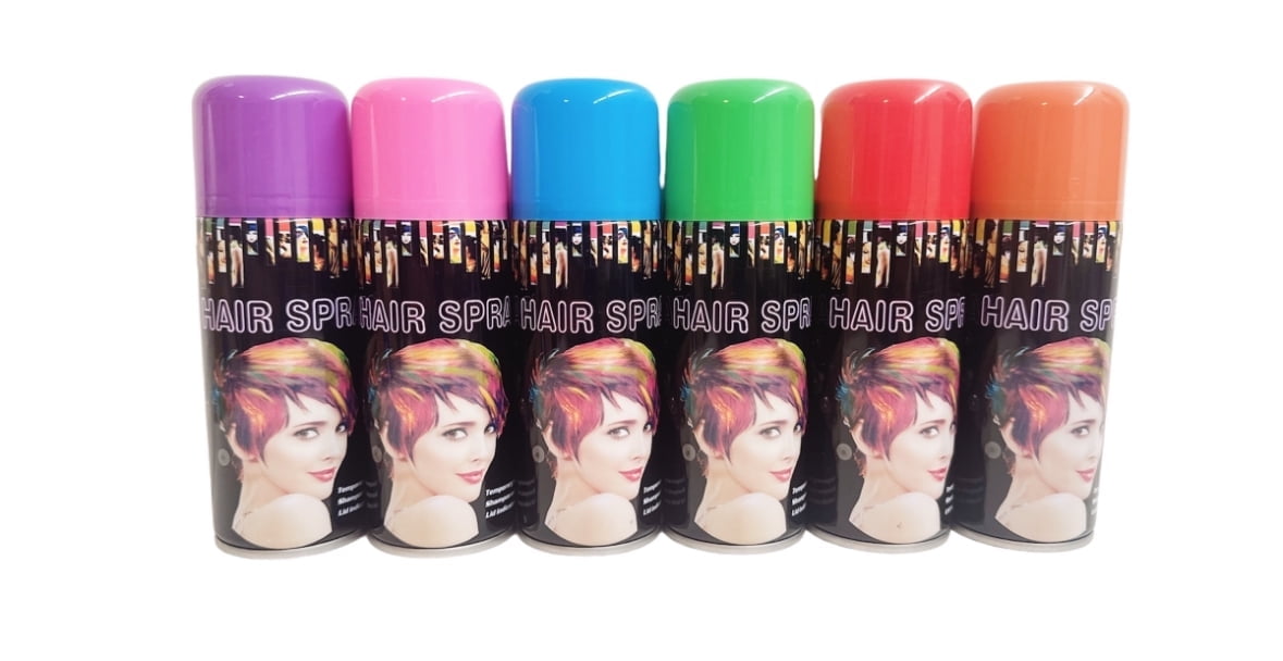 Temporary Hair Color Spray Birthday Party,New Year Party,Celebration 3OZ- Case (6 Cans) - 6 Colors