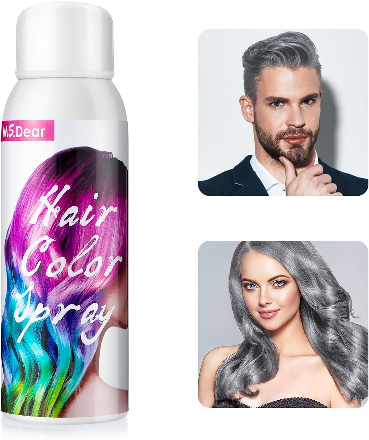 Temporary Hair Color Spray Hair Dye Spray Hair Color Wax Hair Styling Spray One Day Instant Fast