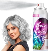 Flaremore Temporary Hair Color Spray, Gray Hair Dye Wax Root Cover up Washable Styling Pomades for Men Women Youth, All Day Hold