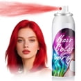 thumbnail image 1 of Temporary Hair Color Spray, Red One-Time Use Hair Dye Spray Washable Hair Wax Non-Sticky, Natural Hair Color Wax for Cosplay Party DIY Christmas Halloween Kids Women Men(Red, 3.4Oz), 1 of 8