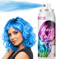 Temporary Hair Color Wax Blue Hair Spray Temporary for Youth Kids Adult,for Party Cosplay DIY Root Touch-Up Washable All Day Hold