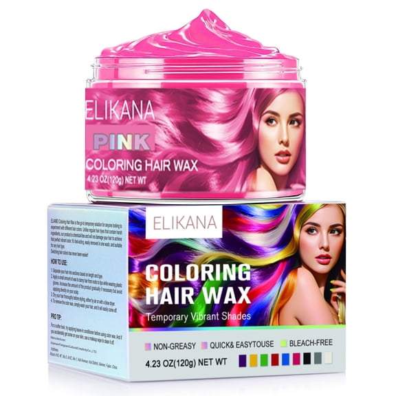 Temporary Hair Color Wax Mud,Washable Moisturizing Hair Dye Color Wax For Men & Women,Disposable Matte Colored Hair Wax Cream,Fashion Colorful DIY Hairstyle for Party Cosplay Halloween