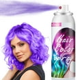 thumbnail image 1 of Temporary Hair Color Wax Purple Hair Spray Temporary for Youth Kids Adult,for Party Cosplay DIY Root Touch-Up Washable All Day Hold, 1 of 9