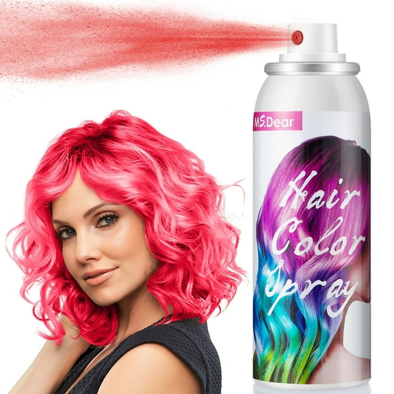 Temporary Hair Color Wax Red Hair Spray Temporary for Youth Kids Adult,for Party Cosplay DIY Root Touch-Up Washable All Day Hold