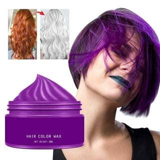 Mofajang Hair Wax Dye Styling Cream Mud, Natural Hairstyle Color Pomade,  Washable Temporary, Purple