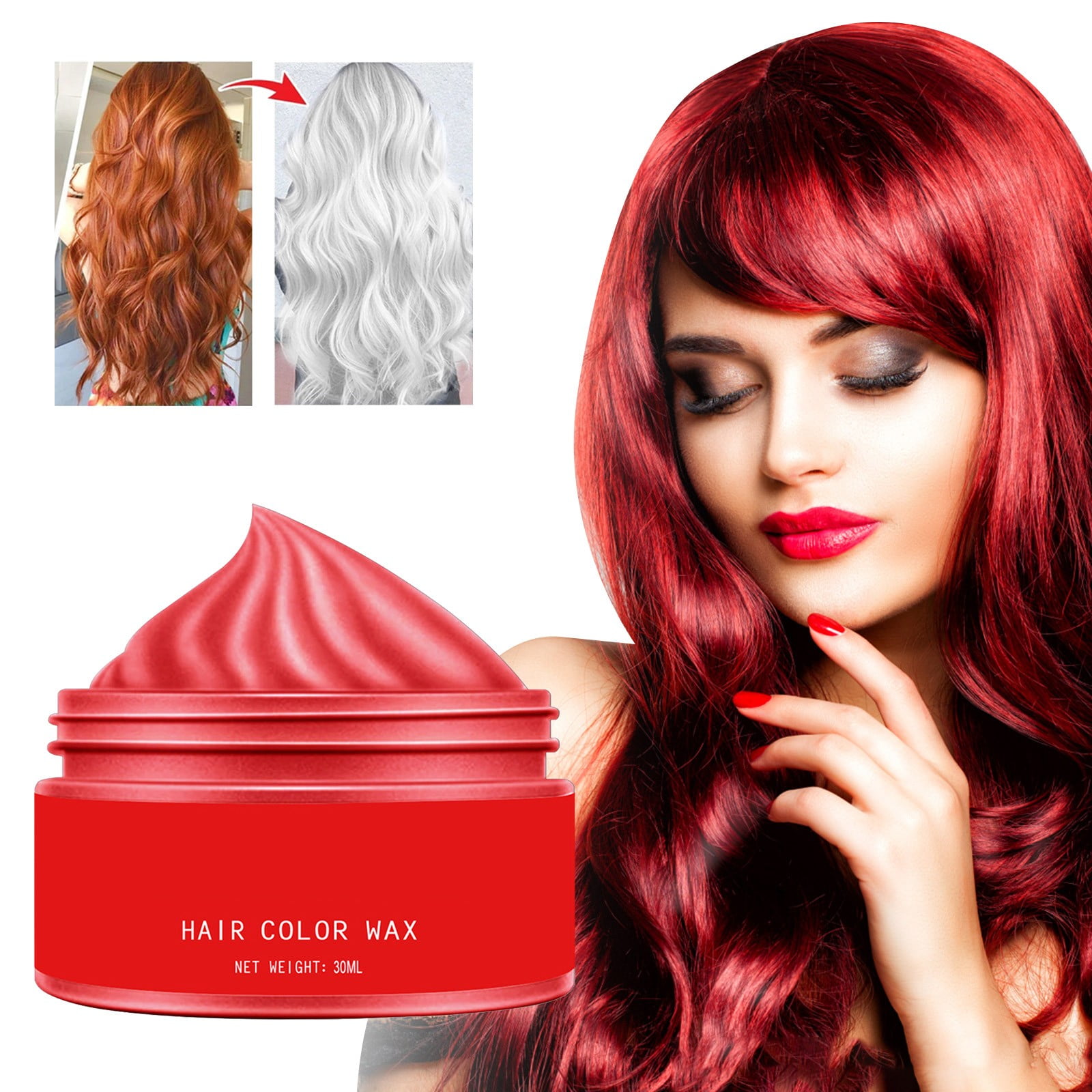 Temporary Instant Unisex Natural Hair Color Wax Mud Washable Moisturizing Modelling Fashion