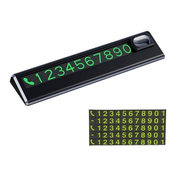 Temporary Parking Card Stop Sign Telephone Number Plate New UK Accessories G9P9