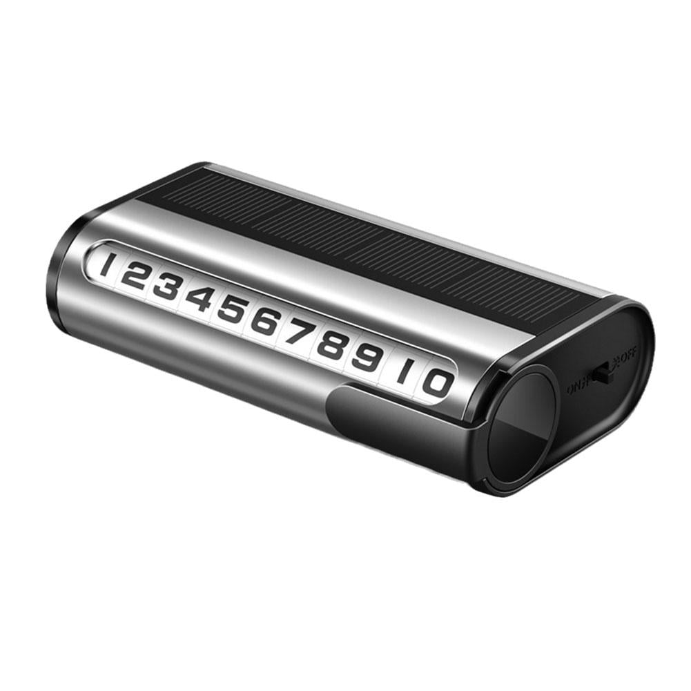 Temporary Parking Card Stop Sign Telephone Number Plate Plat Digital `й